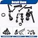 Taiss 930PCS M2 M3 M4 Screw Kit,Hex Socket Head Cap Screws Bolts Assortment with Nuts and Washers M2 M3 M4 x 8mm/12mm/16mm/20mm 12.9 Grade Alloy Steel Black Zinc Plated Small Metric Screws