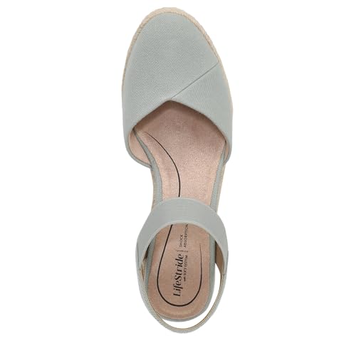 LifeStride Women's Kimmie Espadrille Wedge Sandal Jade Green 7 M — view 5