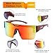 FEISEDY Sunglasses Men Women, Big Oversized Square Frame,UV400 Mirrored Sun Glasses, Cycling Driving Fishing Hiking B0064