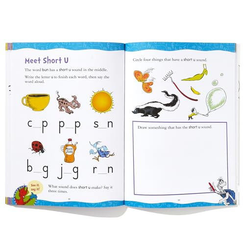 Dr. Seuss Phonics Level 1 Workbook: A Phonics Workbook to Help Kids Ages 4-6 Learn to Read (For Kindergarten and Beyond) (Dr. Seuss Workbooks) - Image 7