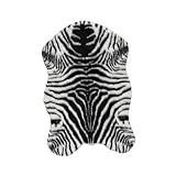 VALICLUD Zebra Streifen Bodenkissen rutschfeste Fußmatte Fischform für Erwachsene für Bad Küche und Außenbereich Gemütlicher Teppich mit Hoher Verschleißfestigkeit