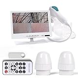 7 Inch Scalp & Skin Analysis Microscope, 50X/200X Dual Lens HD Camera with 4-Split View & 16GB USB, Portable Scalp Camera for Personal Hair Care, Home Use and Mobile Salon Services