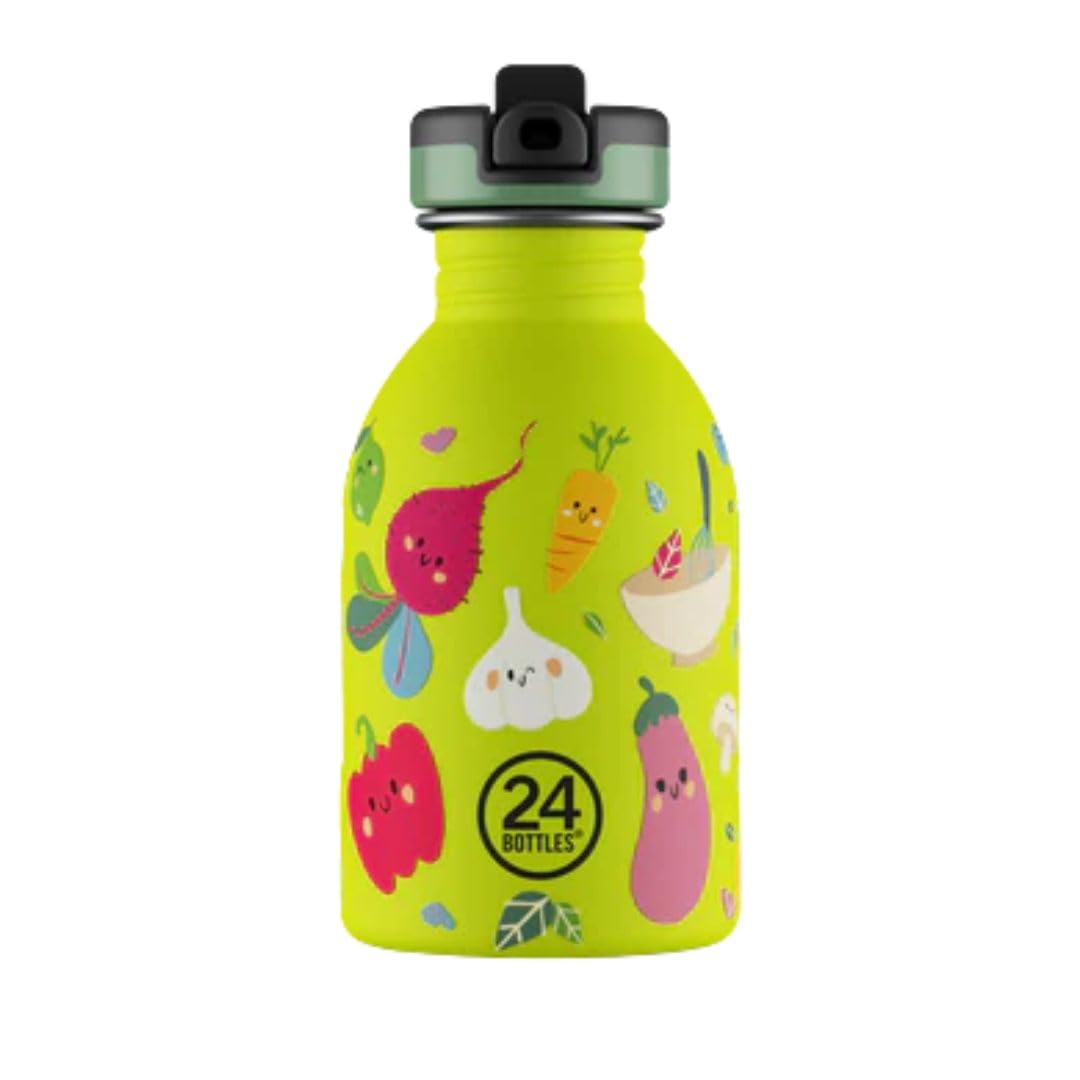 Gourde 250 mL 24BOTTLES Veggie Friends sans BPA pour protéger la santé des enfants