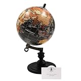 Hosley 10-Inch Decorative Globe on Wooden Stand – Elegant Gift for Father’s Day, Birthdays, Holidays, and Special Occasions – Perfect for Home and Office Décor