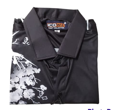 Image of mahek Fashion Printed Half Sleeve Lycra Shirt for Men