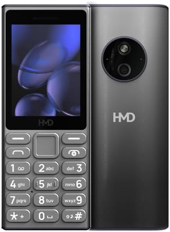 HMD 110 4G Keypad Phone with YouTube, Built-in Scan & Pay UPI App, Rear Camera, Long-Lasting Battery, Type - C Charging, Wireless FM Radio | Titanium