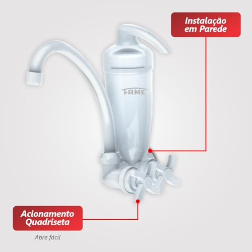 TORNEIRA ACQUAFAM COM FILTRO BRANCA PAREDE – FAME