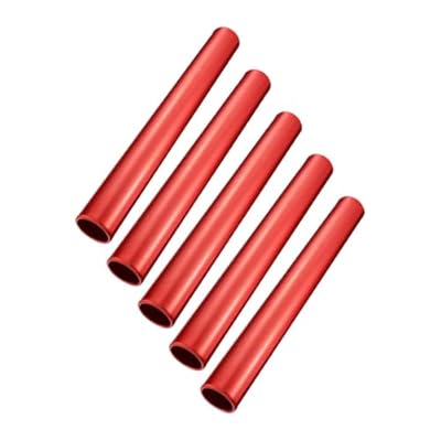 FewNvWa 5 Tubos de para Correr, Carreras Y Entrenamiento. Accesorios Prácticos Y Ligeros de Aleación de Aluminio, Adecuados para Deportes Al Aire Libre, Rojo | Ya disponible en tu tienda friki favorita! En mundofriki.es!