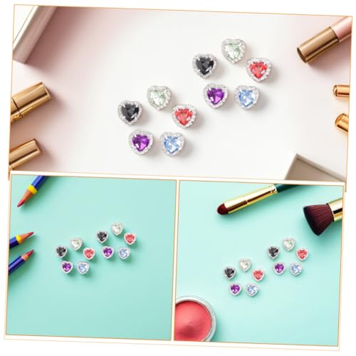 Botones de cristal con forma de corazón para adornos para cosido y accesorios de ropa 4
