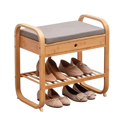 Banc d'entrée avec étagère à chaussures pour en finir avec le désordre du couloir
