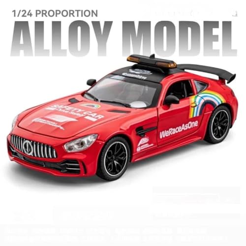 Image of PLUSPOINT Diecast Metal GT3 F1 Edition 1:24 Car Realistic Scale Model,Pull Back Diecast Classic Vehicles Alloy Simulation Supercar with Lights and Sound Collection and Gift for Aldult, Kids