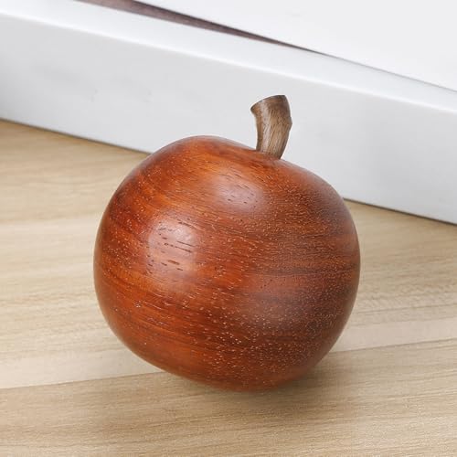 Figurine sculptée main en bois, statue fruit décorative miniature pour maison et bureau