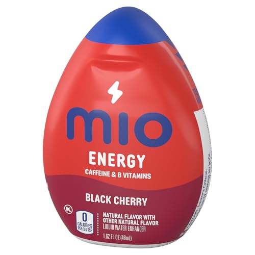 Image of MiO Energy Black Cherry Liquid Water Enhancer, Caffeinated, 1.62 Fl Oz (Pack of 4)
