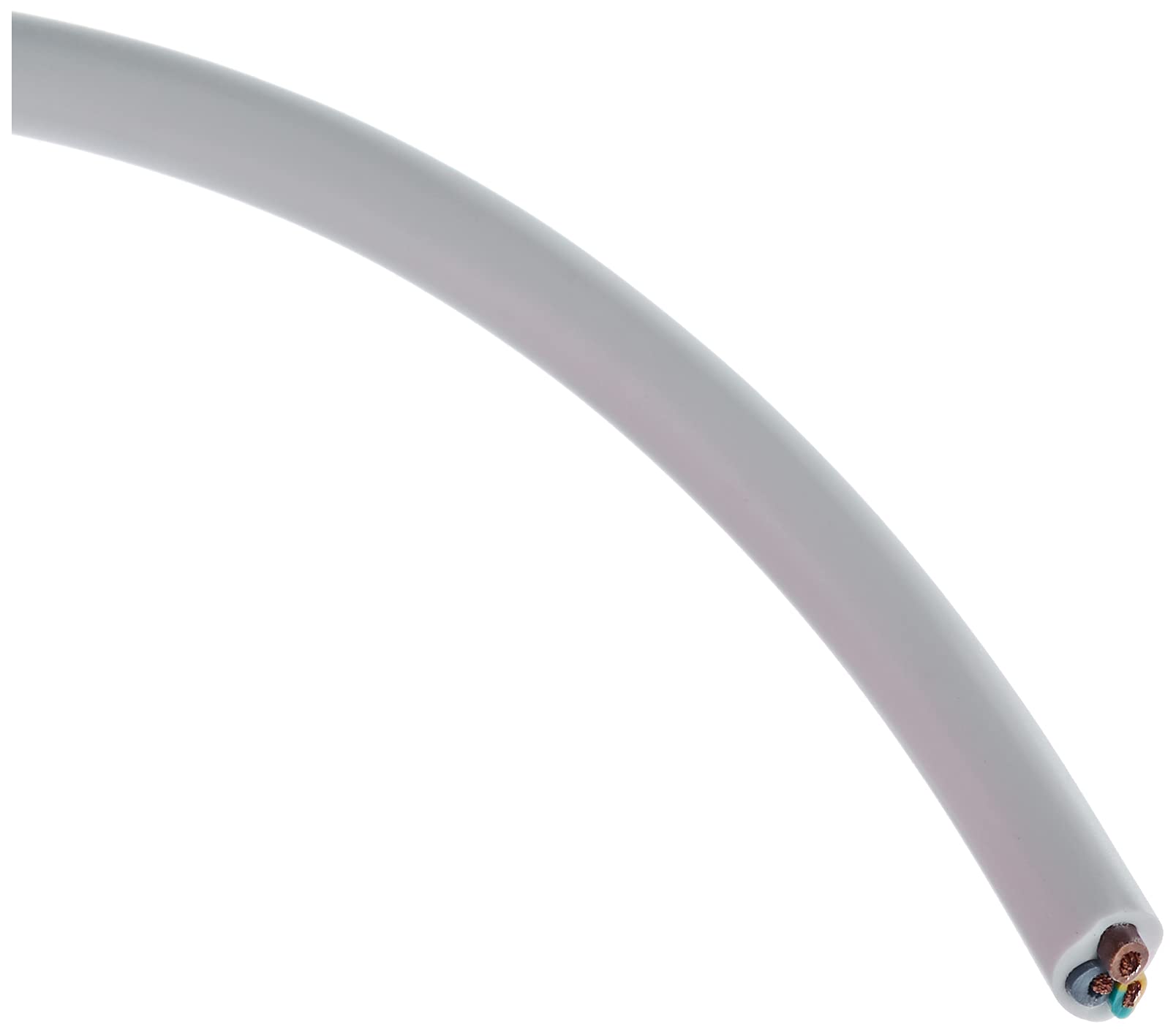 Electraline 11721 Couronne de Cable H05 VV-F 3G1 10M Blanc