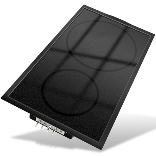 Upgraded A122B Radiant Cartridge Compatible with Jenn Air Cooktop Replacement Parts A122BA Glass Cooktop Replacement Burner For Jenn-Air Range/Cooktop Cartridge Black With Ceran Glass-Ceramic Surface