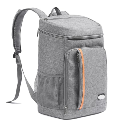 MAQDDO Nevera Portátil Mochila térmica for Exteriores, Bolsa térmica a Prueba de Fugas, Bolsa Aislante Impermeable for pícnic, Camping, Senderismo, Equipo de Playa Bolsa Térmica(Grey)