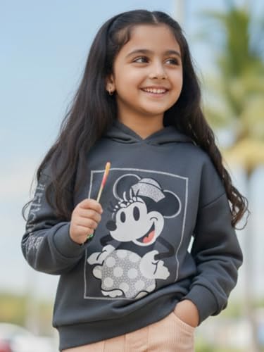 Image of Nap Chief Girls Official Characters Sweatshirt, Relaxed Fit Cotton Round & Hooded Neck Sweatshirt for Casual Wear