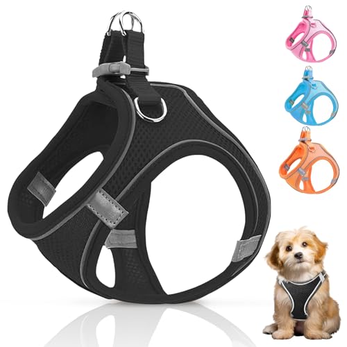 Ledeak No Pull Dog Harness, Highly Reflective Dog Harnesses, Breathable Comfort Anti Pull Dog Harness