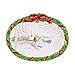 Fitz and Floyd 49-592 Vintage Holiday Cookie Platter Winter Scene, White