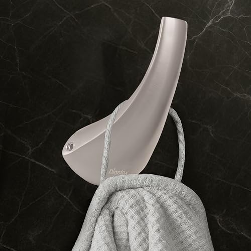 Image of Plantex Smero Pure Brass Made Hooks for Hanging Clothes /Towel Hanger for Bathroom /Robe Hook /Hanger for Living Room - Effect (Satin Matt)