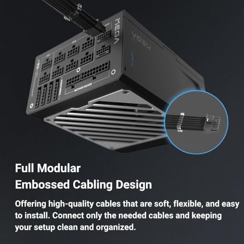 Image of FSP MEGA TI 1650W Power Supply, 80 Plus & Cybenetics Titanium, Lambda A++, ATX3.1 & PCIe 5.1 (12V-2x6), Full Modular (MEGA TI-1650W)
