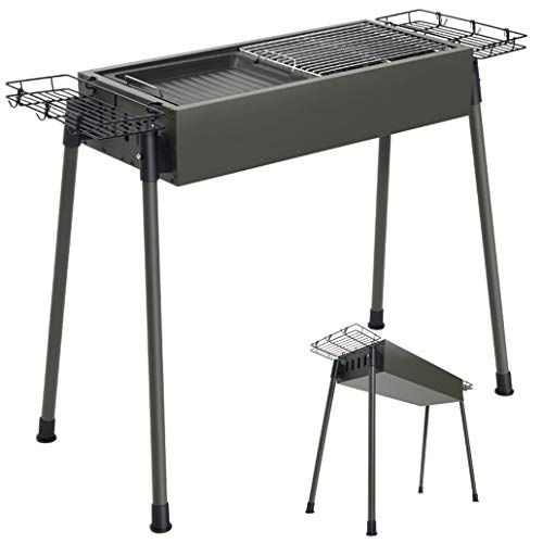 LGPNB BBQ Grill, Outdoor Barbecue Portable Barbecue Grill for 5-10 Persons, Big Size (66x30x69 cm) Charcoal bbq for Table Camping Outdoor Garden Grill BBQ Utensil