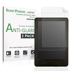 amFilm Anti-Glare/Anti-Fingerprint (Matte) Premium Screen Protector Compatible with Kindle, Kindle Paperwhite, Kindle…