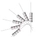 uxcell 10Pcs 2K Ohm Resistor, 5W 5% Tolerance Metal Oxide Film Resistors, Axial Lead, Flame Proof for DIY Electronic Projects and Experiments
