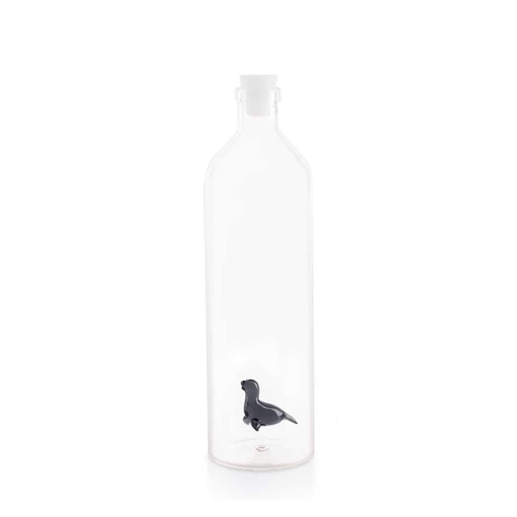 Balvi Multicolored Bottle Atlantis Seal For Water Figure Contains Seal Capped Silicone Borosilicate 30Cm