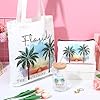 Chuangdi 4 Pcs Florida Travel Gifts Set Canvas Bag Cosmetic bag 16 oz Tumbler and Keychain Florida City Souvenirs for Christmas Traveler Friend Lover Sister Gifts #3
