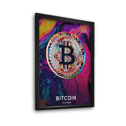 Quadro Decorativo Moeda Bitcoin