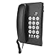 Universelles Multifunktionales Festnetztelefon KX - T504, Festnetztelefon mit Schreibtischkabel für Heimbüros und Hotels, Blitz- und Stummschaltung, Wahlwiederholung, Schwarze Farbe