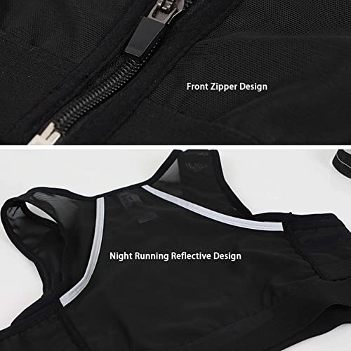 Hidratação Corrida | Mochila Peitoral Masculina,Mochila água corrente com suporte para telefone, bol