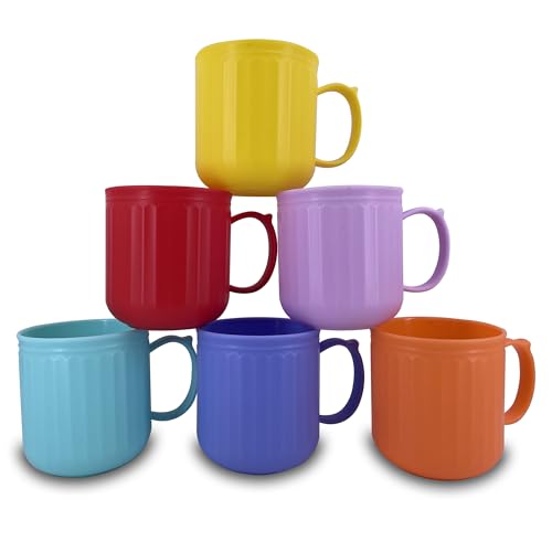 Comparison: Best Unbreakable Coffee Mugs 8 YUYUHUA Coffee Mug set of 6, Reusable Plastic Mug Cups 16 oz, Unbreakable Drinking Cup for Coffee, Milk, Tea | BPA Free and Microwave & Dishwasher Safe, Ideal for Kitchen, Camping, Travel