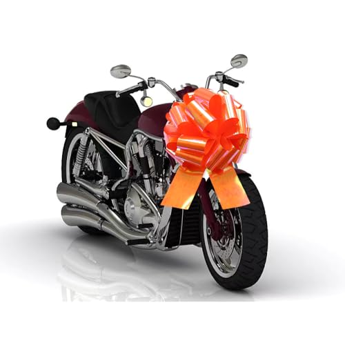 Image of 14 Inch Large Orange Gift Bow,1Pcs Big Gift Bow Big Bow,Great Gift Bow for appliances,Bikes,Table Decorations and Party Events (Orange)