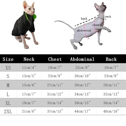 Veste sans manches pour chat Sphynx en coton noir col roulé
