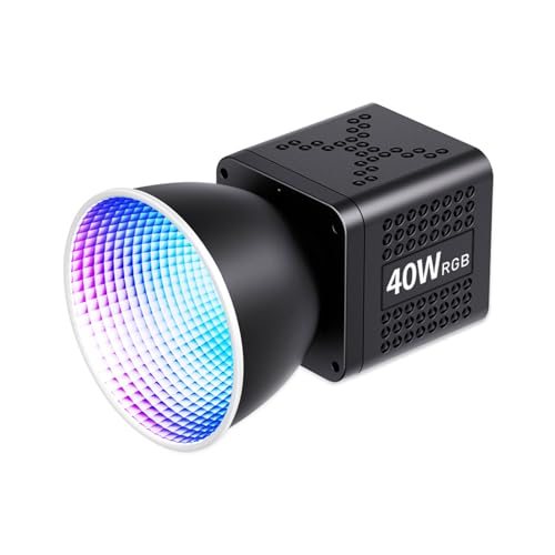 Foco portátil COB con 20 modos RGB personalizables para iluminación creativa en eventos 3