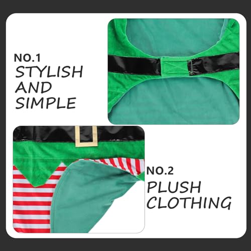 Disfraz navideño para perro talla XXL color verde miniatura 7