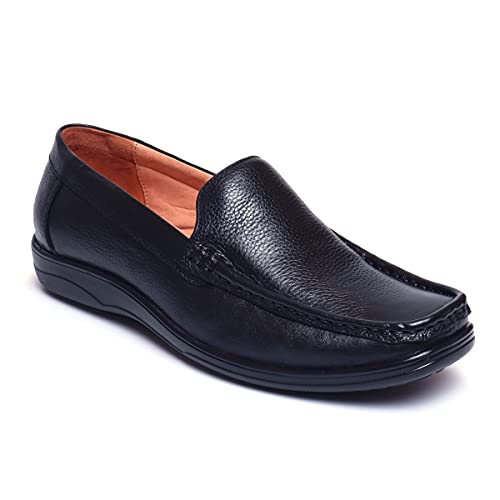Image of Zoom Shoes Leather Shoes for Men | Super Comfortable with Cushioned Insole Formal /Loafer Shoes for Adult A-1241