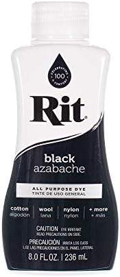 Rit Dye Liquid – Wide Selection of Colors – 8 Oz. (Black)