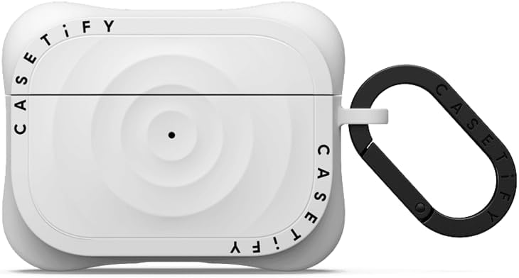 CASETiFY Ripple Airpods Pro (1st/2nd Gen) Case with Ring - White
