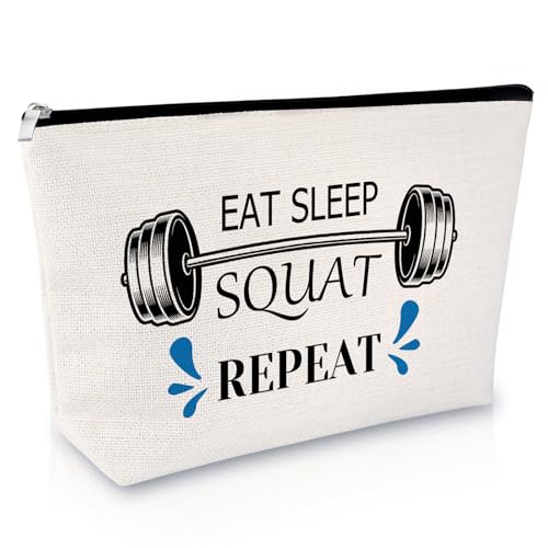 Fitness Gift for Women Makeup Bag Inspirational Gifts for Gym Lovers Appreciation Gift for Fitness Instructor Christmas Birthday Present for Sports Lover Gym Trainer Funny Workout Gifts Zipper Pouch - Image 7