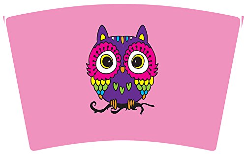 Mugzie brand 20 Ounce Cocktail Shaker with Insulated Wetsuit Cover - Pink Owl