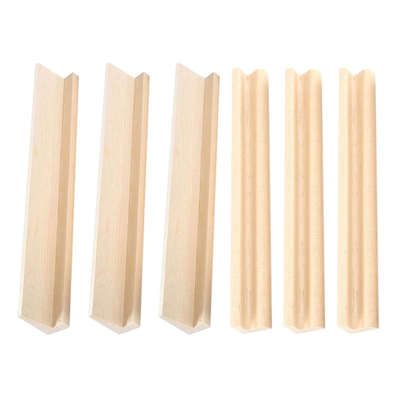 Set de 6 Soportes de Dominó de Madera Kisangel