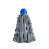 Maya 08011 - Fregona 100% Microfibra Tiras Desincrustantes y Extra absorbentes - Tamaño 32x11 cm - Color Casquillo Azul