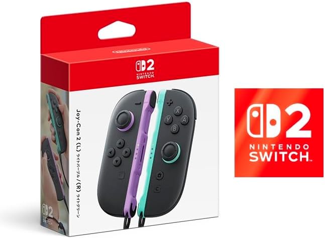 【Switch2】Joy-Con 2 (L)ライトパープル／(R)ライトグリーン（任天堂）