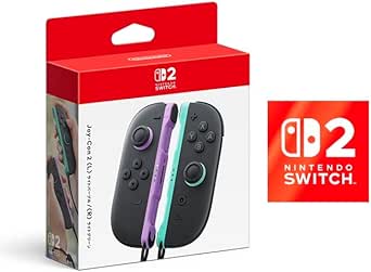【任天堂純正品】Joy-Con 2 (L) ライトパープル/(R) ライトグリーン【Amazon.co.jp限定】特典 Nintendo Switch 2 ロゴデザインステッカー 同梱