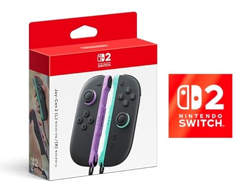 【任天堂純正品】Joy-Con 2 (L) ライトパープル/(R) ライトグリーン【Amazon.co.jp限定】特典 Nintendo Switch 2 ロゴデザインステッカー 同梱