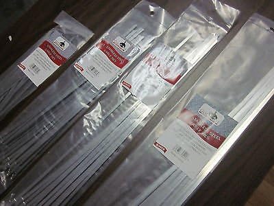 100pc 8" 12" 15" 17" STAINLESS STEEL METAL LOCKING WIRE CABLE ZIP TIES STRAPS
