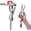 LBW Automatic Spring Fishing Rod Holder for Ground Bank Fishing Pole Holder Hook Setter Adjustable High Sensitivity Stainless Steel Spring Loaded Rod Holder for Fishing